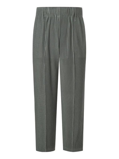 Tuck Pleated Straight Pants Grey - MONPLISSE - BALAAN 1