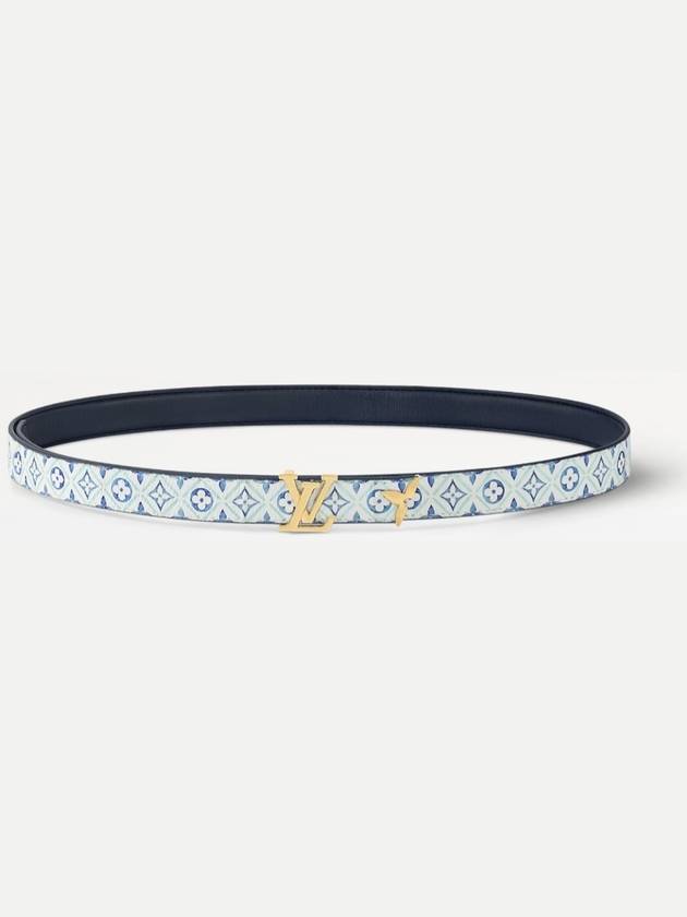 Pretty LV 20MM Reversible Leather Belt Blue - LOUIS VUITTON - BALAAN 4