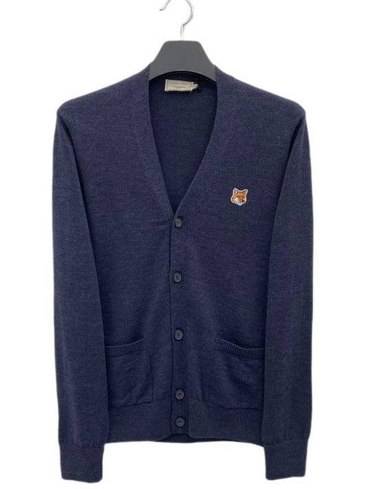 Fox Head Patch Classic Cardigan Navy - MAISON KITSUNE - BALAAN 2