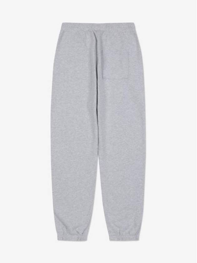 Logo Print Cotton Track Pants Light Grey - SPORTY & RICH - BALAAN 3