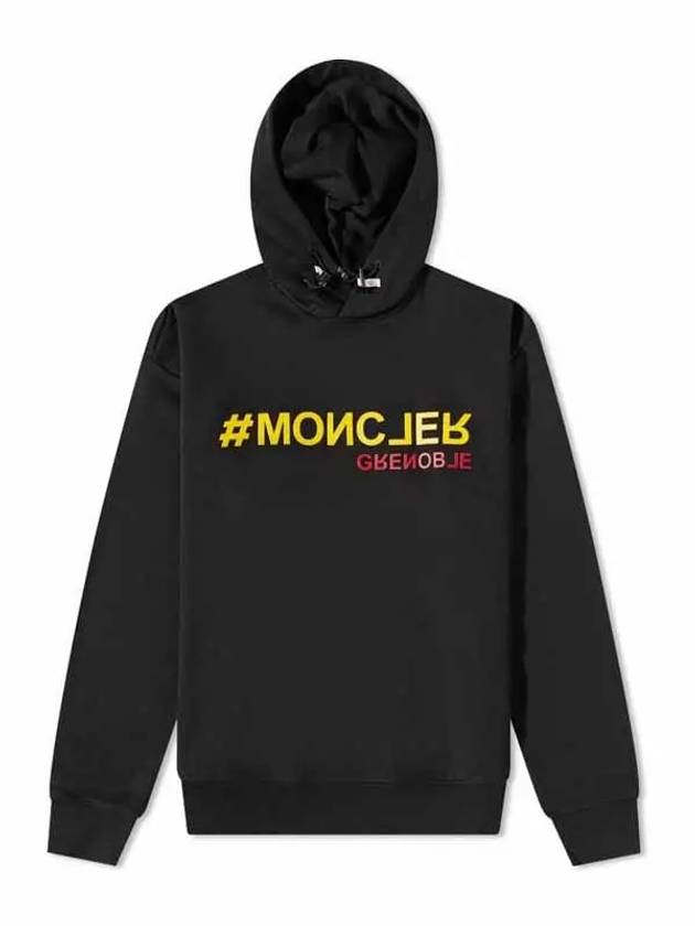 8G00025 80451 999 Black Men's Hoodie - MONCLER - BALAAN 1