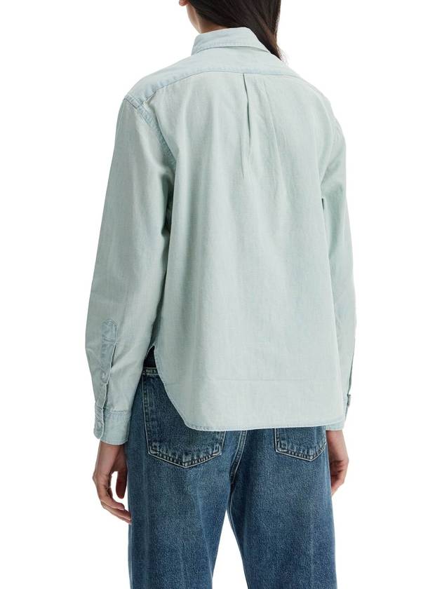 Pony Logo Long Sleeve Shirt Light Blue - POLO RALPH LAUREN - BALAAN 4