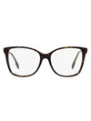 Eyewear Carol TB Logo Square Eyeglasses Dark Havana - BURBERRY - BALAAN 1