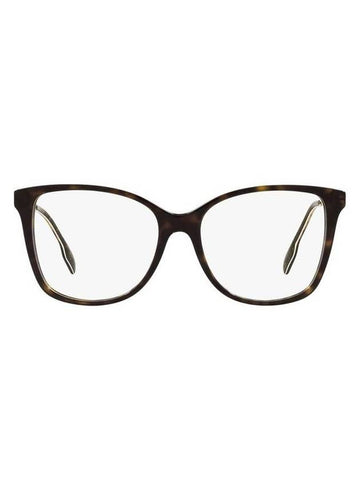 Eyewear Carol TB Logo Square Eyeglasses Dark Havana - BURBERRY - BALAAN 1