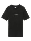 Jersey Reverse Print Short Sleeve T-Shirt Black - CP COMPANY - BALAAN 3