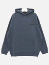 Logo Cotton Hoodie Washed Blue - BALENCIAGA - BALAAN 2