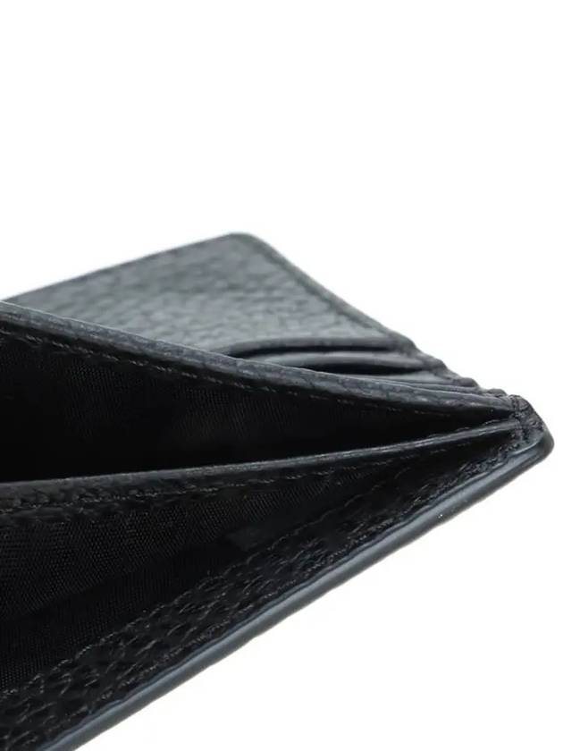 Stitched Leather Bifold Half Wallet Black - MAISON MARGIELA - BALAAN 8