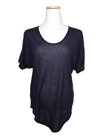 Helmut Lang midnight blue tencel t shirt 55 66 - HELMUT LANG - BALAAN 1