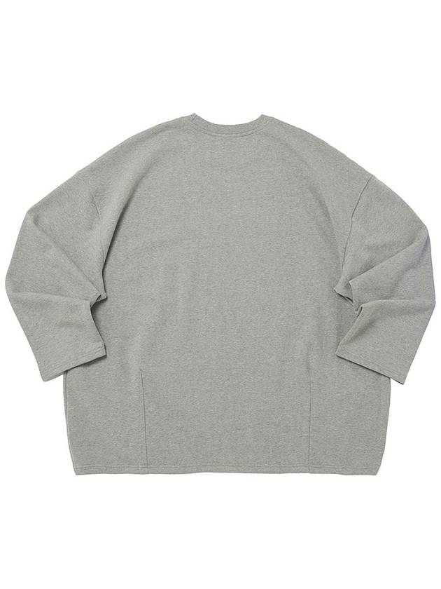 Heavy Terry Balloon Sweat Box Tee Grey - A NOTHING - BALAAN 3