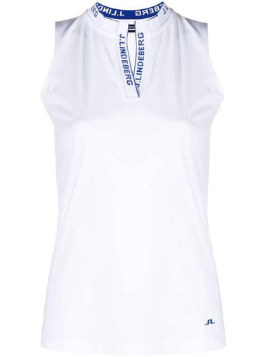 Leya Logo Tape Sleeveless White - J.LINDEBERG - BALAAN 1