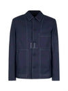 Workwear Cotton Silk Canvas Jacket Navy - DIOR - BALAAN 2