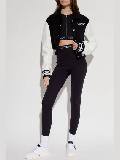 Off-White Logo Leggings, Women's, Black - OFF WHITE - BALAAN 2