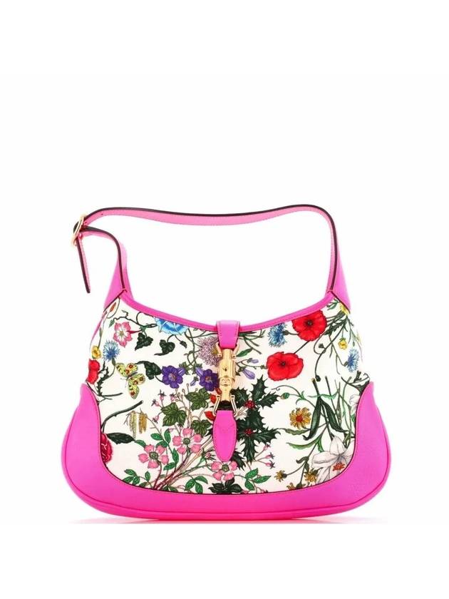 Shoulder Bag Jackie Flower Neon Pink Medium Hobo 550152 9ZIBG 8869 - GUCCI - BALAAN 4