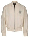 Cotton Blend Bomber Jacket Beige - DIOR - BALAAN 2