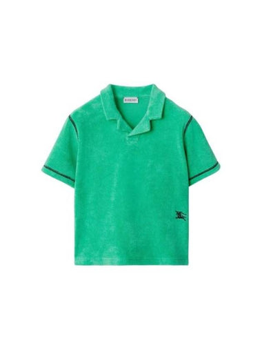 Kids Polo Shirt 8078634 KB5 ROLFE A1501 GREEN - BURBERRY - BALAAN 1