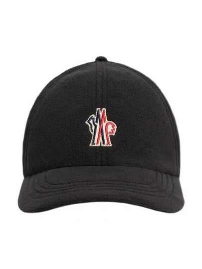 Grenoble Logo Patch Ball Cap Black - MONCLER - BALAAN 2