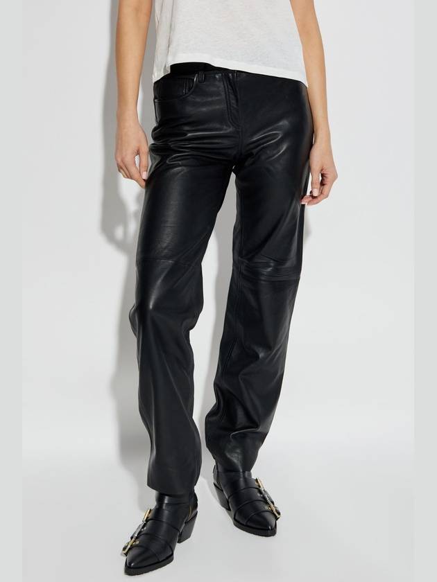 AllSaints Leather Pants Saige, Women's, Black - ALLSAINTS - BALAAN 3