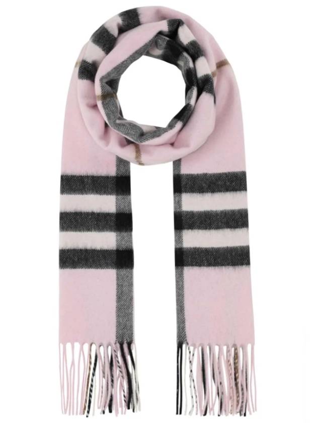 Check Cashmere Scarf Rose - BURBERRY - BALAAN 5