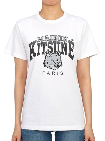 Campus Fox Classic Short Sleeve T-Shirt White - MAISON KITSUNE - BALAAN 2