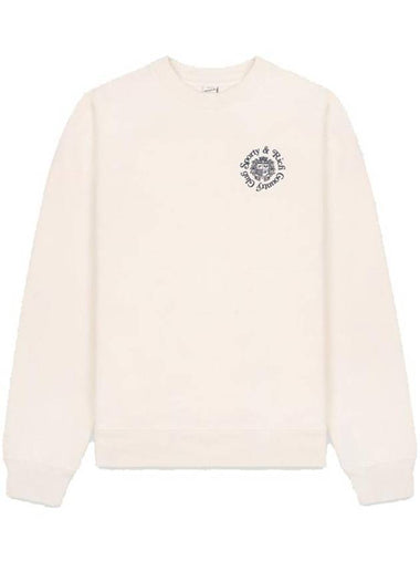 Hotel Embroidered Logo Cotton Long Sleeve T-Shirt Cream - SPORTY & RICH - BALAAN 1