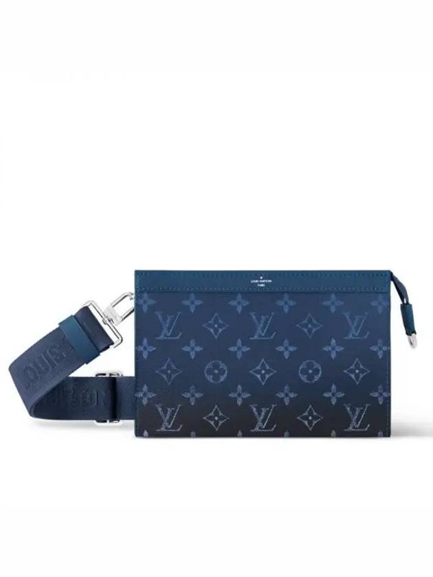 Gaston Monogram Cross Bag Blue - LOUIS VUITTON - BALAAN 2