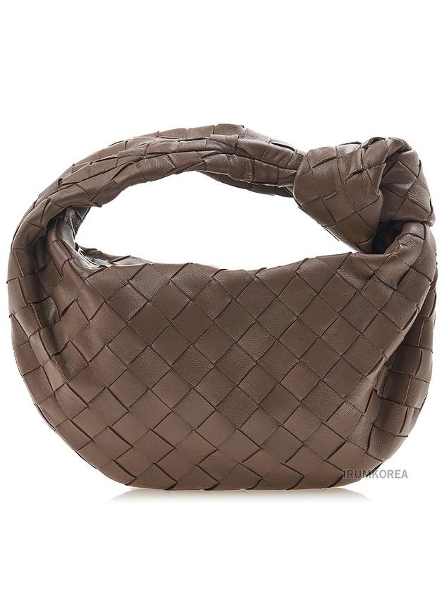 Jodie Intrecciato Small Tote Bag Light Brown - BOTTEGA VENETA - BALAAN 4