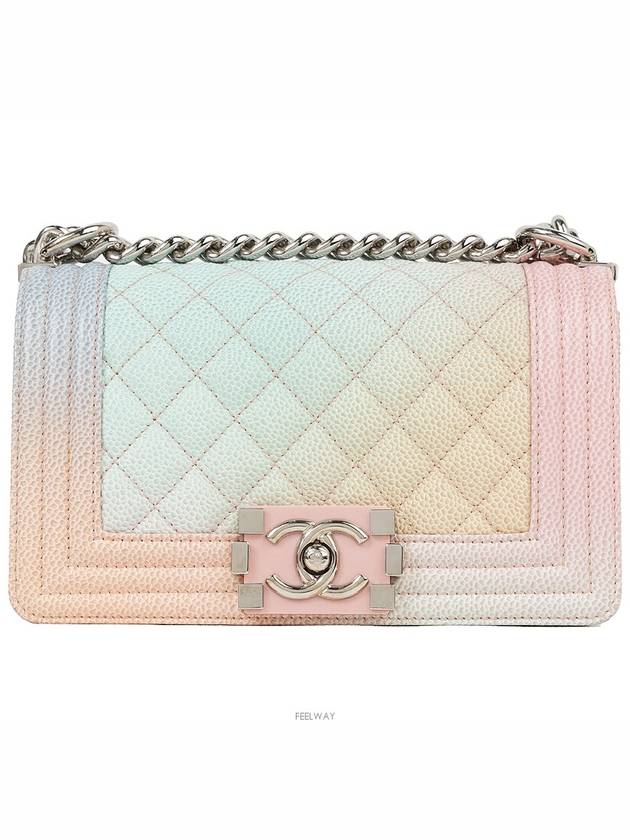 Boy bag small rainbow silver caviar 74166 - CHANEL - BALAAN 2