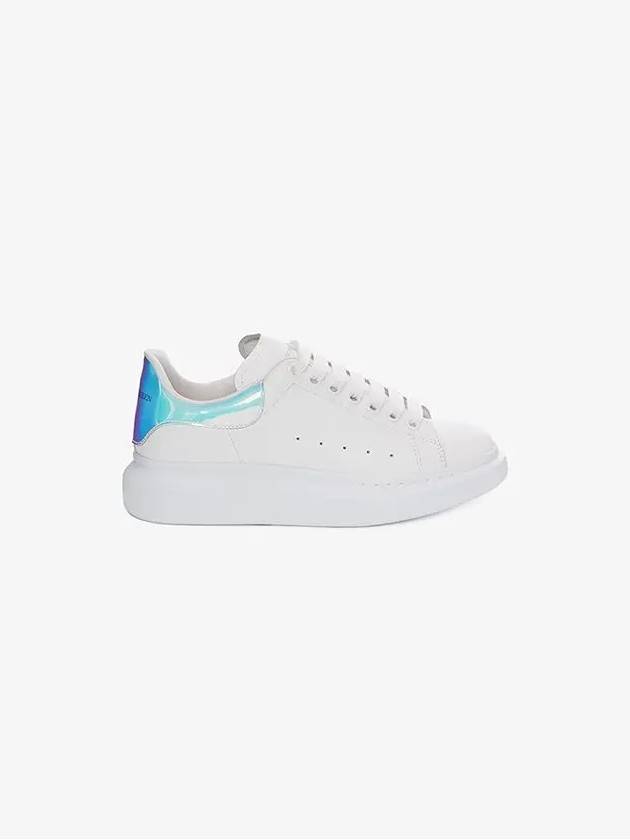 Oversized Smooth Calf Leather Sneakers White Shock Pink - ALEXANDER MCQUEEN - BALAAN 6