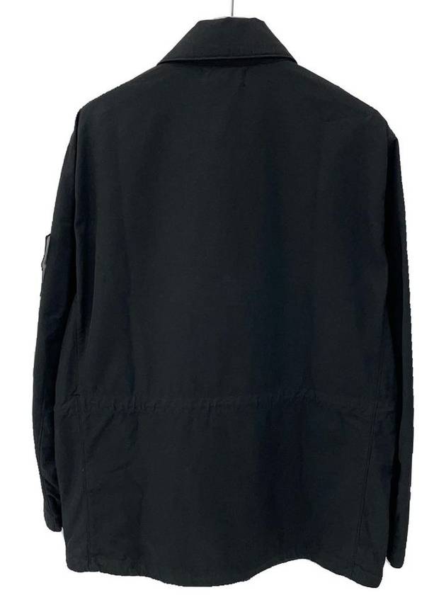 Men's Logo Applique Shell Field Jacket Black - STONE ISLAND - BALAAN 7