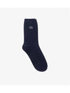 Women s Knit Woven Socks Navy - LACOSTE - BALAAN 1