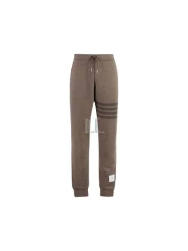 4 Bar Loopback Wool Track Pants Brown - THOM BROWNE - BALAAN 2