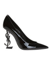 Opyum Leather Pumps Black - SAINT LAURENT - BALAAN 1