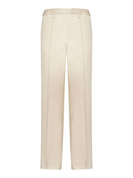 Men's Tailored Banding Straight Pants Beige - AMI - BALAAN 2