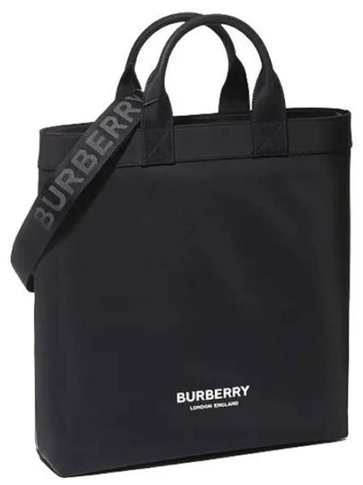 Logo Print Nylon Artie Tote Bag Black - BURBERRY - BALAAN 2