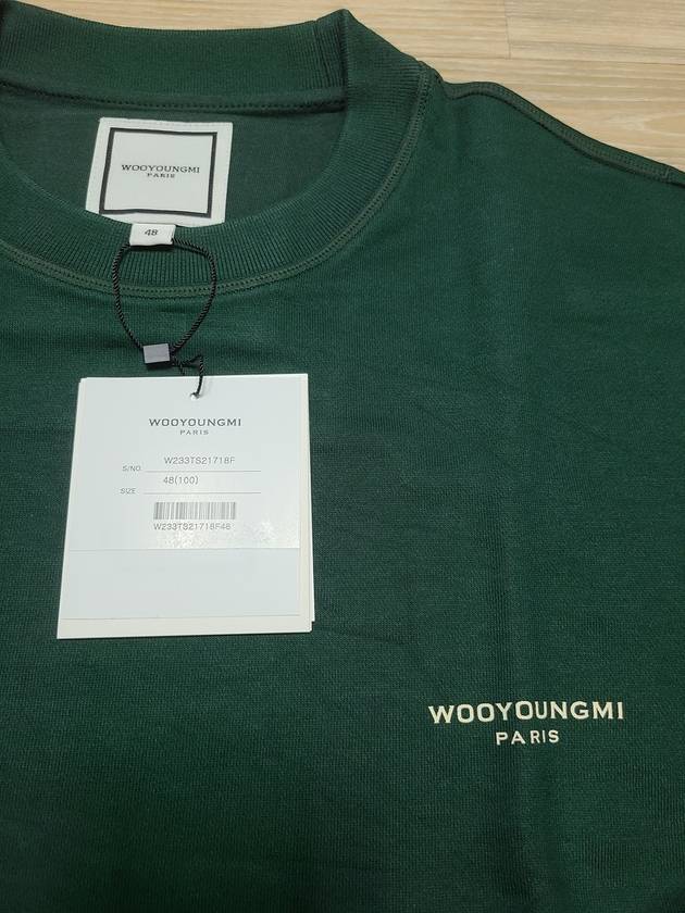 Back Square Label Sweatshirt Green - WOOYOUNGMI - BALAAN 6