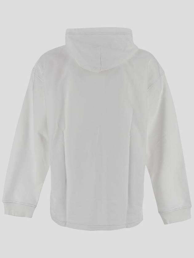 Hooded Sweatshirt A12153 0IAJH 100 WHITE - DIESEL - BALAAN 3