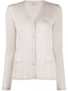 Women's Alex Pocket Wool Cardigan Beige - MAX MARA - BALAAN.