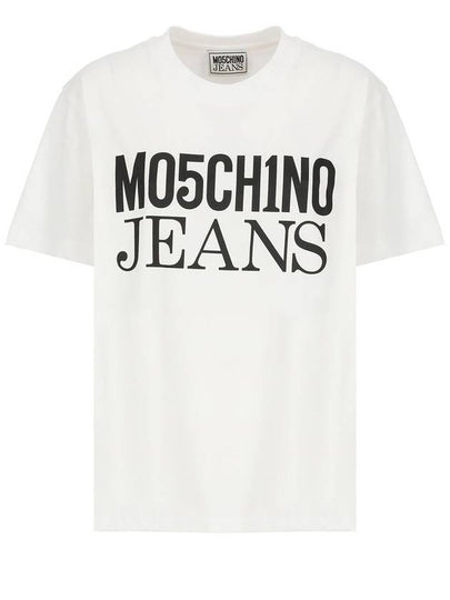 short sleeve t-shirt 07123262 5001 WHITE - MOSCHINO - BALAAN 2