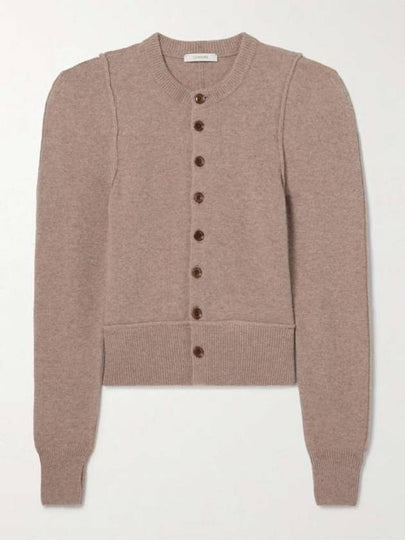 Fitted Wool Cardigan Coffee Latte - LEMAIRE - BALAAN 2