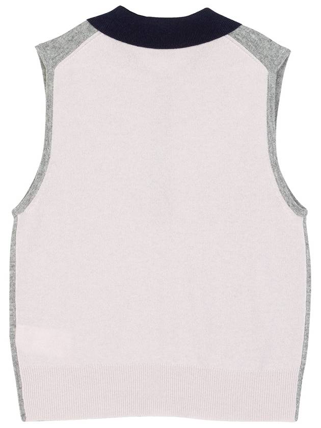 Polo Collar Vest Grey - GANNI - BALAAN 3