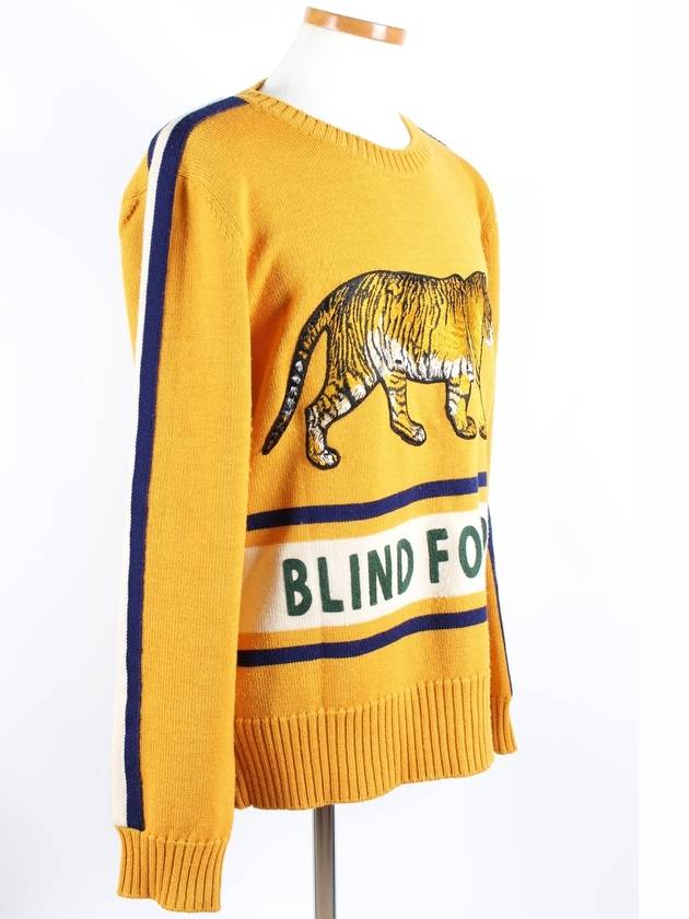 Tiger embroidered wool pullover knit - GUCCI - BALAAN 6