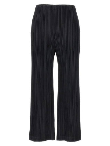 Thicker Bottoms 1 Wide Pants Black - ISSEY MIYAKE - BALAAN 1