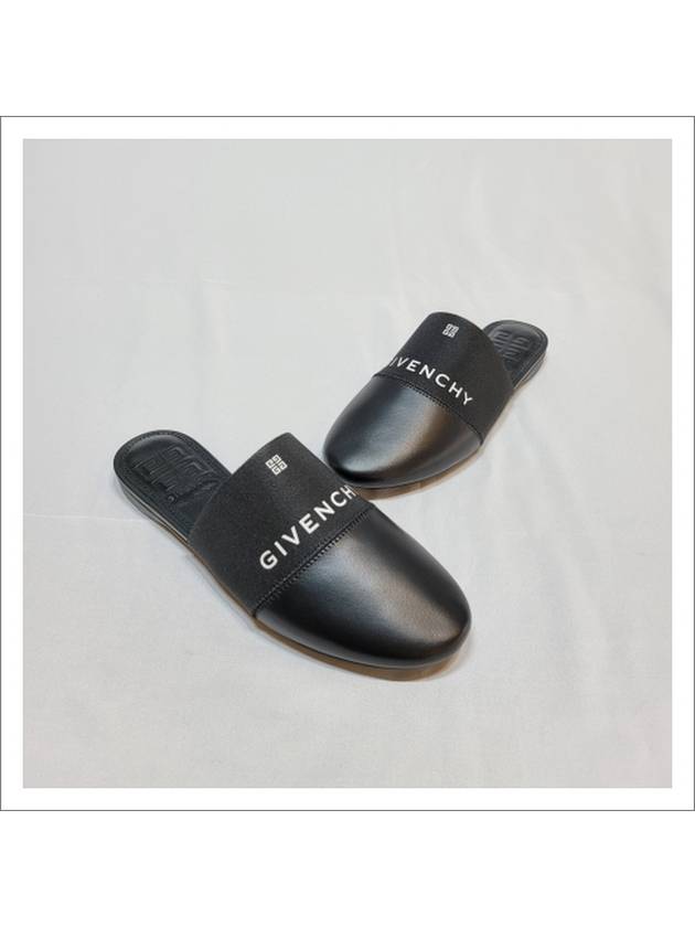 Befold 4G Logo Lambskin Mule Black - GIVENCHY - BALAAN.