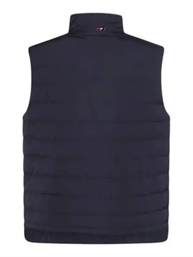 4 Bar Poly Twill Down Vest Navy - THOM BROWNE - BALAAN 3