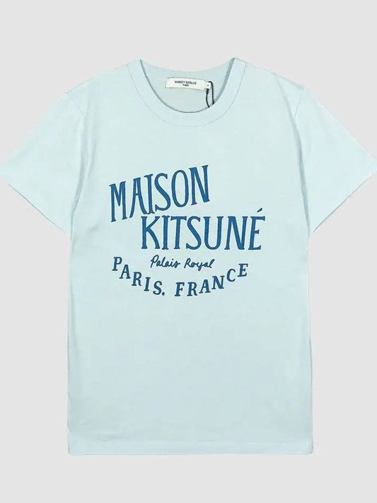 Palais Royal Classic Short Sleeve T-Shirt Grey Blue - MAISON KITSUNE - BALAAN 2