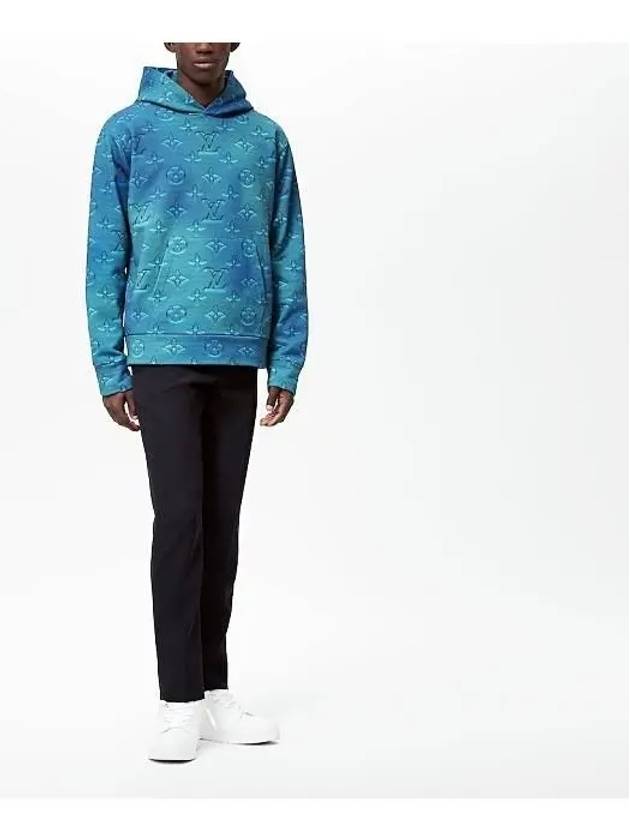 Printed All Over Hoodie Blue - LOUIS VUITTON - BALAAN 3