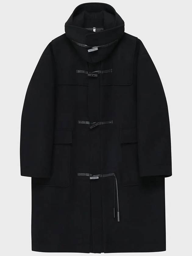 Neuer Overfit Hooded Double Coat Black - NOIRER - BALAAN 4