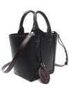 Double Up Leather Tote Bag Black - TOD'S - BALAAN 4