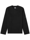 Lambswool Lens Knit Top Black - CP COMPANY - BALAAN 2