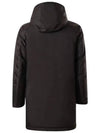 Men's Hooded Padded Coat Black - FAY - BALAAN 8